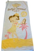 Betty Boop Beach Towel Bettys Coconut Suntan Oil 2006 - $11.90