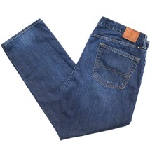 Lucky Brand Jeans Mens Size 38X30 Blue Denim 363 Vintage Straight Med Dark Wash - £17.20 GBP