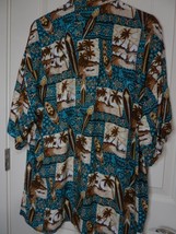 Mango Moon 100% Rayon Mens XXL Hawaiian Island Short Sleeve Shirt Aloha ... - £15.43 GBP