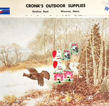 1976 Cronk&#39;s Outdoor Supplies Remington Calendar Wiscasset Maine Hunting... - $19.99