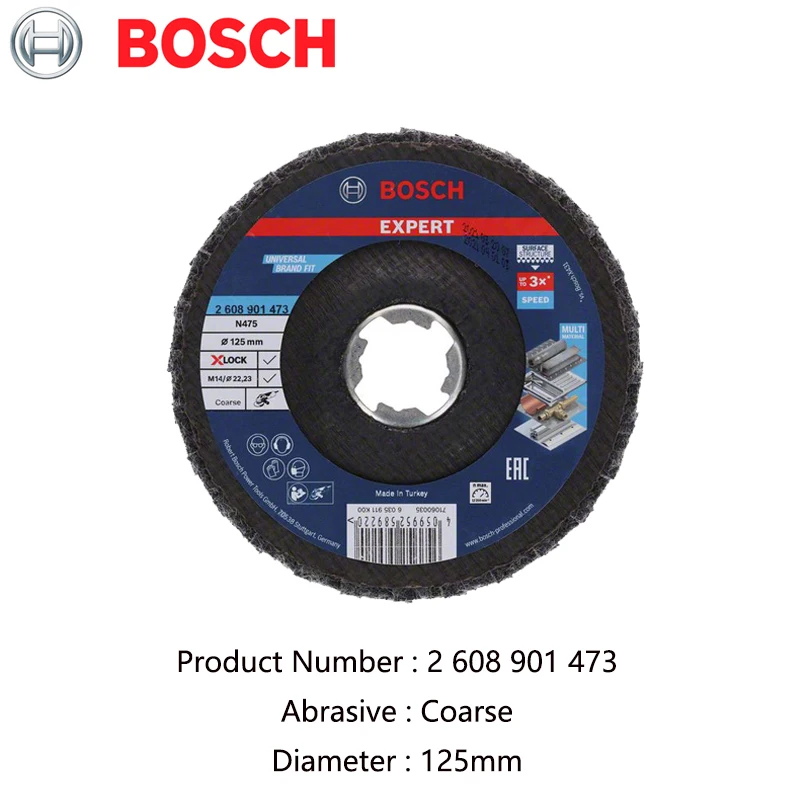 Bosch Chiba Grinding Wheel Disc EXPERT Series X-LOCK N475 Special  Stain... - £48.09 GBP