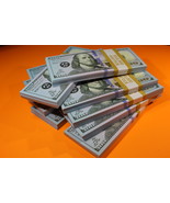 10K FULL PRINT Realistic Prop  Money New Fake 100 Dollar Bills REAL CASH... - $11.70