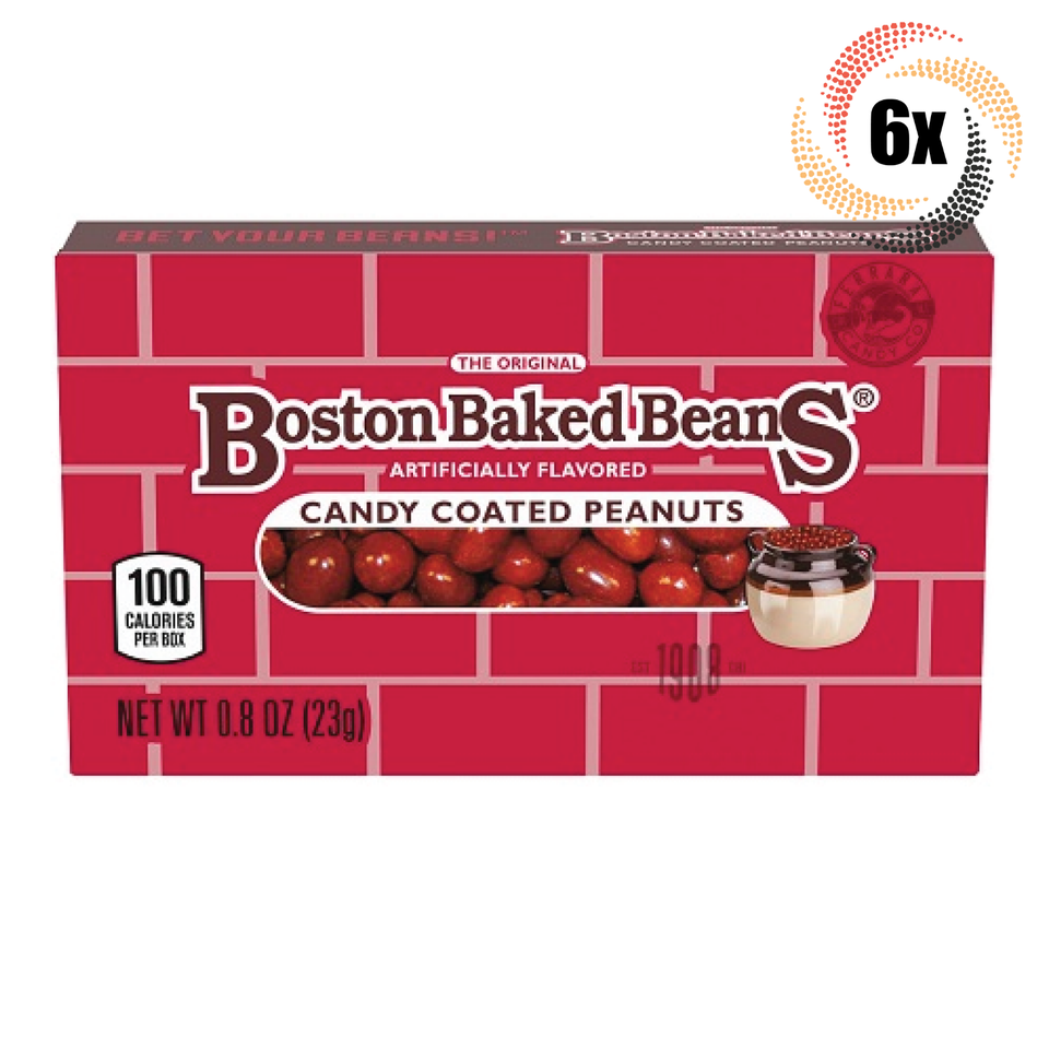 6x Packs Boston Baked Beans The Original Candy Coated Peanuts Candy | .8oz - $9.45