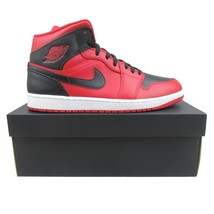 Authenticity Guarantee 
Air Jordan 1 Mid Gym Red Black Sneakers Men&#39;s Size 12... - £117.91 GBP