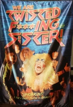 TWISTED SISTER We are f***ing Twisted Sister DVD Documental FLAG BANNER ... - $20.00