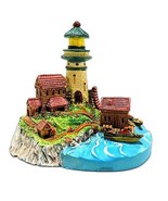 Spoontiques Lighthouse Cottage Ocean Side Boat 3.5 inches Rocky Harbor - $17.34