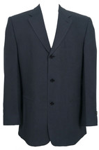 NEW Jhane Barnes Sportcoat Blazer!  44 R  Blue Black Stripe  Heavy Weight  ITALY - £287.76 GBP