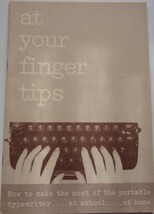 Vtg Remington At Your Finger Tips How to Make The Most Of The Typewriter... - $8.99