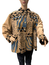 Vintage ANAGE Embroidered Safari Jungle Animal Abstract Wearable Art Jac... - £15.81 GBP