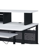 Megara Music Desk, White &amp; Black Finish - $18,207.33 MXN