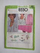 Simplicity Sewing Pattern 8330 Blue Transfers Embroidery One Size VTG - £5.99 GBP