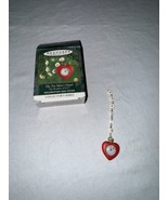 1998 The Tin Man&#39;s Heart The Wonders of Oz Hallmark Miniature Ornament V... - $7.84