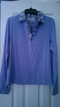 NWT Ladies CHASE 54 Periwinkle Long Sleeve Golf Tennis Shirt - M L & XL image 2