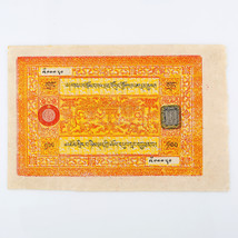 1942-1959 Tibet 100 Srang Nota XF Errore Invertito Sigillare Timbro Raro... - $1,251.36