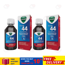 2XVICKS FORMULA 44 Cough Syrup Fast Relief Chest Congestion Phlegm &amp; Sore Throat - £23.12 GBP