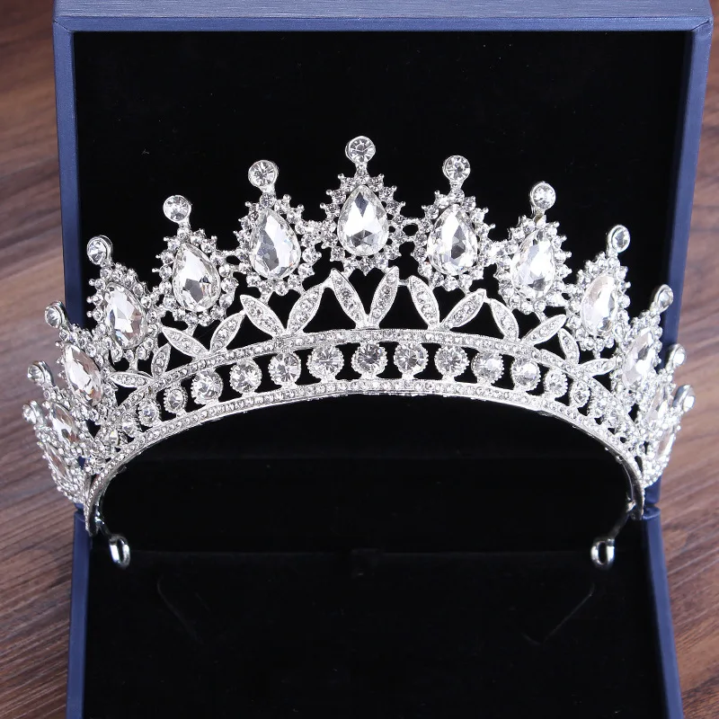 Wedding Jewelry Sets Tiaras and Crowns for Bride Princess Headwear Earring Neckl - £26.50 GBP