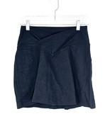 Pink Victorias Secret Black Skort Womens M Asymmetric Waist Cotton Stret... - $24.83 CAD