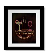 It&#39;s 5 O&#39;Clock Somewhere by Jimmy Buffett - Song Lyric Art Print - $18.81+