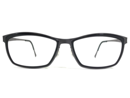 Lindberg Eyeglasses Frames 9706 U14 Shiny Black Matte Dark Purple 53-16-135 - £151.90 GBP