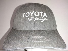 Toyota Racing Hat Cap Gray Black Racing Adjustable Cars Casual - $11.40