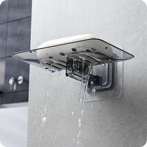 Soap Rack No Drilling Wall Mounted Double Layer Soap Holder Soap Sponge ... - $9.88