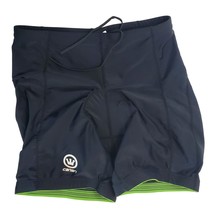 Canari Cycling Shorts With Gel Padding Drawstring Waist Logo Men XL Extra Large - £18.02 GBP