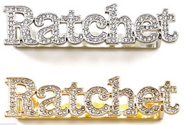 RATCHET Ring 2 - 3 Finger New Rhinestone High Fashion with Back Plate Design - £15.97 GBP