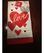 Flour Sack Valentine&#39;s Day Towel - £6.19 GBP