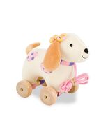 Girl Puppy Pull Toy 8&quot; by Rich Frog Educational Development Toy Plush Do... - $11.88