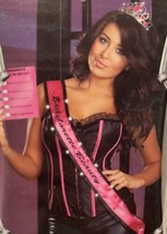 Dreamgirl Bachelorette Party Beauty 3 Pc Accessory Kit Tiara Sash Panty NEW - £11.84 GBP