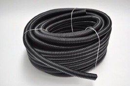 Standard Metric Ribbed Black Pond Hose 1 Inch (25mm), 98 Foot Roll (30m), Coiled - £85.62 GBP