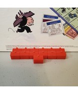 Monopoly Replacement Part Original Hotel Set 13 Pieces Red Plastic Hotels - $7.60