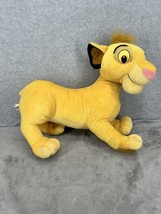 Disney Stuffed Plush Jumbo Simba Lion King 18&quot; Hasbro Year 2002 - £15.76 GBP