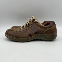 Skechers 4400 Mens Brown Leather Lace Up Low Top Casual Walking Shoes Size 11 - £27.84 GBP