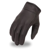 Men’s Super-Clean Light Lined Cruising Leather Motorcycle Gloves by FirstMfg - £31.59 GBP