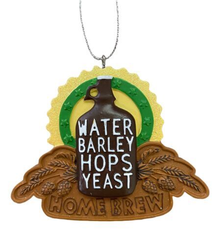 Midwest-CBK Home Brew  Christmas Ornament Water Barley Hops Yeast  - $8.19