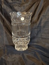 Fifth Avenue PRINCETON 24% Lead Crystal Vase Scalloped RibbedThumbprint - $736.66 MXN