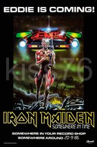 IRON MAIDEN 14 x 22 1986 / 1987 &quot;Somewhere In Time&quot; Record / Tour Promo Poster - £27.97 GBP