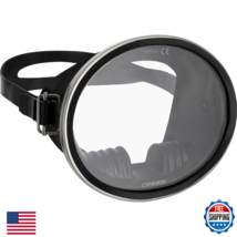 Cressi Pacifico Classic Retro Freediving Mask - Oval Tempered Glass Lens - $52.05