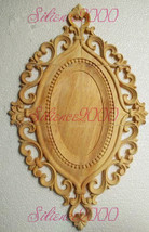 New Unpainted Wood Carved Onlay Applique Furniture Home Decoration - $3.68+