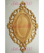 New Unpainted Wood Carved Onlay Applique Furniture Home Decoration - $3.36+