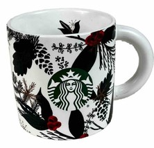 2021 Starbucks Holiday Christmas Mug Cup 12oz Holly Berry Pinecones Winter - $14.25