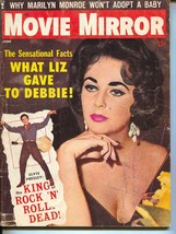 Movie Mirror-Liz Taylor-Elvis-Marilyn Monroe-Brigitte Bardot-June-1960 - £37.90 GBP