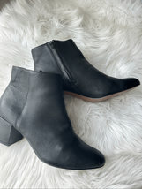 Banana Republic, black booties size 8 1/2 leather with small heel comfy ... - $54.45