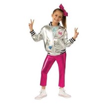 Girls Jojo Siwa Nickelodeon Jacket Top Pants Bow 4 Pc Halloween Costume-sz 12/14 - £17.40 GBP