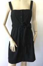 THEORY Kantarai Wool Blend Button Up Jumper Dress, Dark Grey (Size 4) - £39.46 GBP
