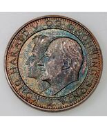 1993 King Harald &amp; Queen Sonja Norway 25th Anniversary Sterling Silver M... - $1,066.28 MXN