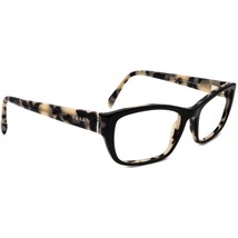 Prada Eyeglasses VPR18O ROK-1O1 Black/Beige Tortoise Rectangular Italy 52-18 135 - £136.30 GBP