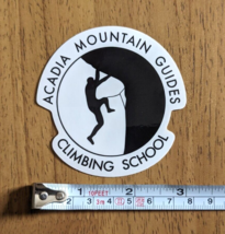 Acadia Mountain Guides Climbing School sticker decal logo bar harbor mai... - $5.68