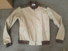 EUC VTG 1980&#39;s Women&#39;s AFRC Boutique Ski Jacket Bomber Brown Tan Jacket Zip S XS - £45.45 GBP